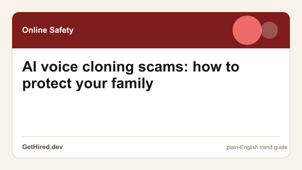 AI voice cloning scams: how to protect your family editorial illustration