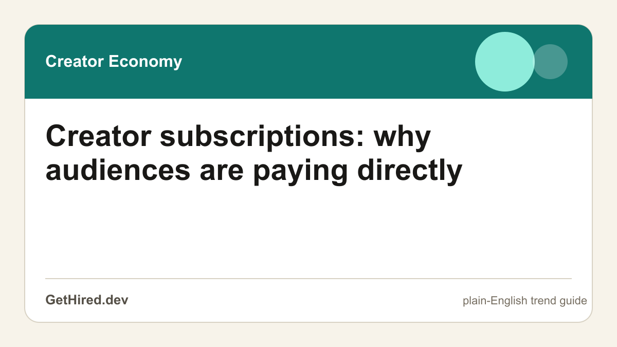 Creator subscriptions: why audiences are paying directly editorial illustration