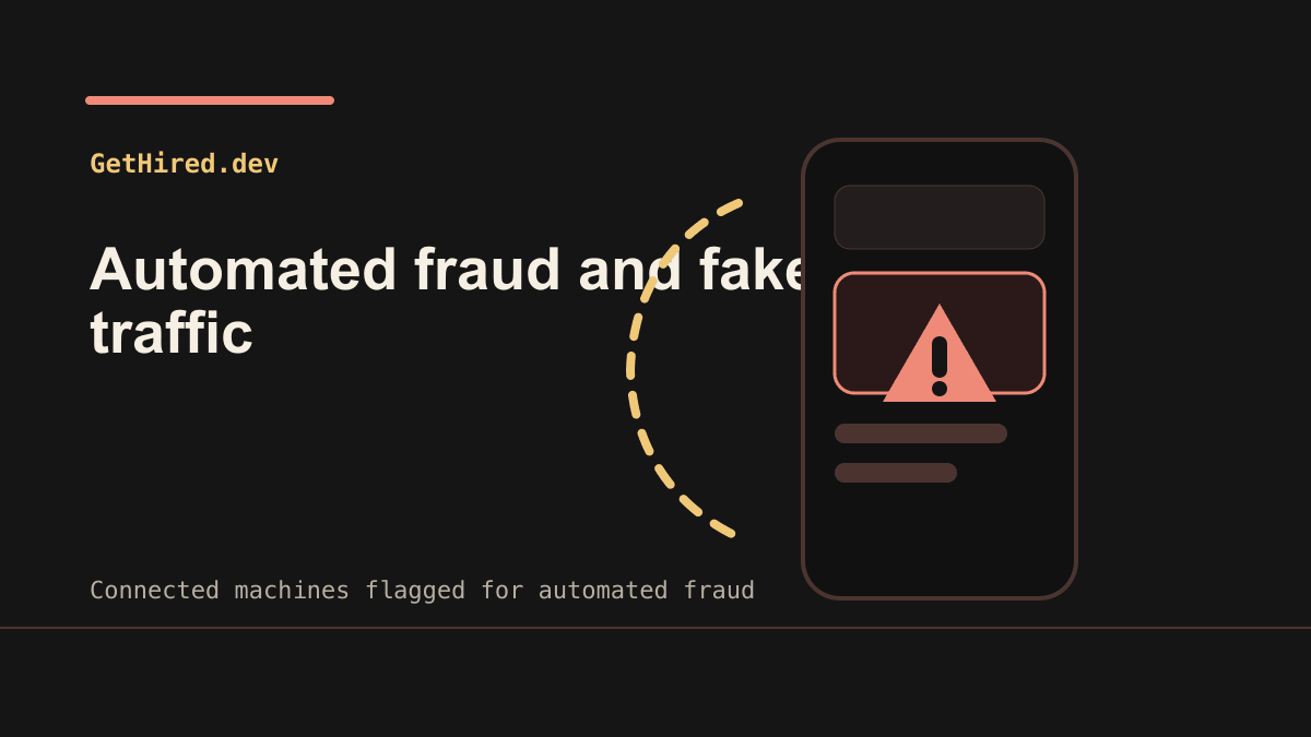 Connected machines flagged for automated fraud