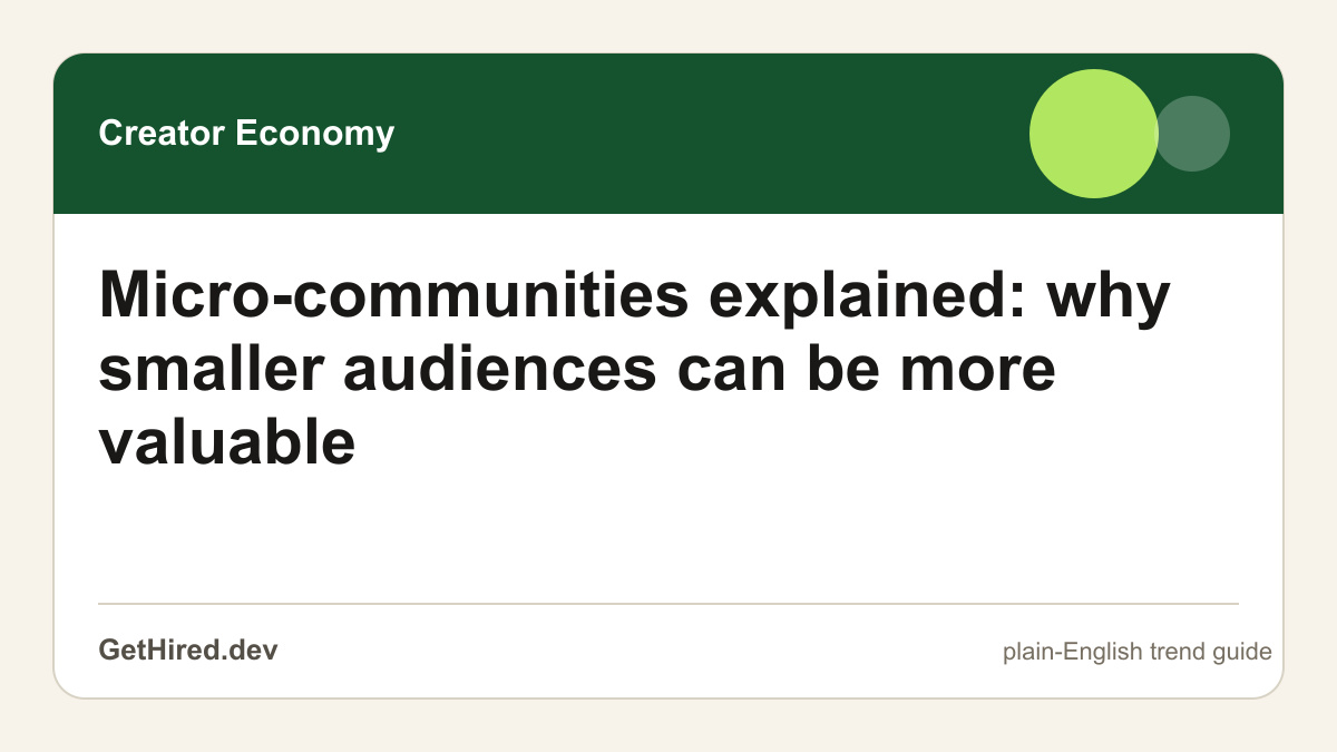 Micro-communities explained: why smaller audiences can be more valuable editorial illustration