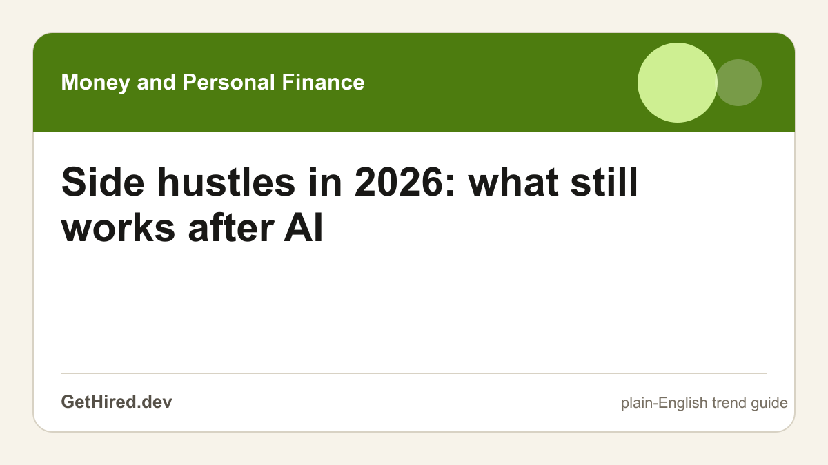 Side hustles in 2026: what still works after AI editorial illustration