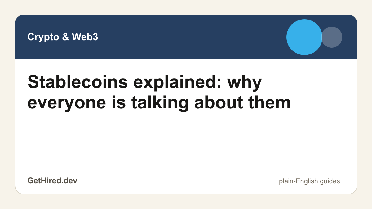A digital dollar coin moving between wallets and payment rails