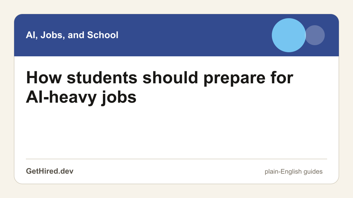 A student planning an AI-heavy career path with projects and notes
